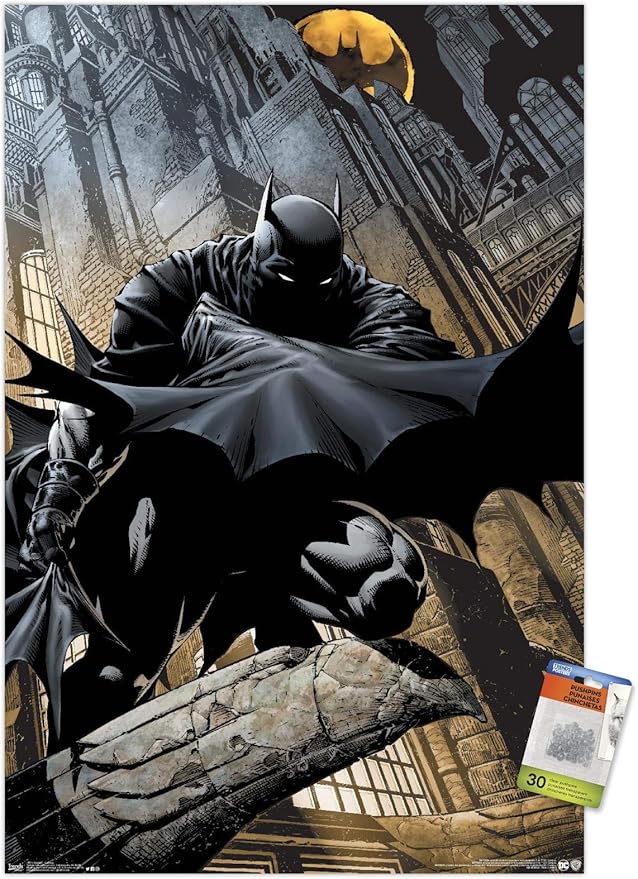 dc comics - 蝙蝠侠 - 潜伏的墙海报,带推销